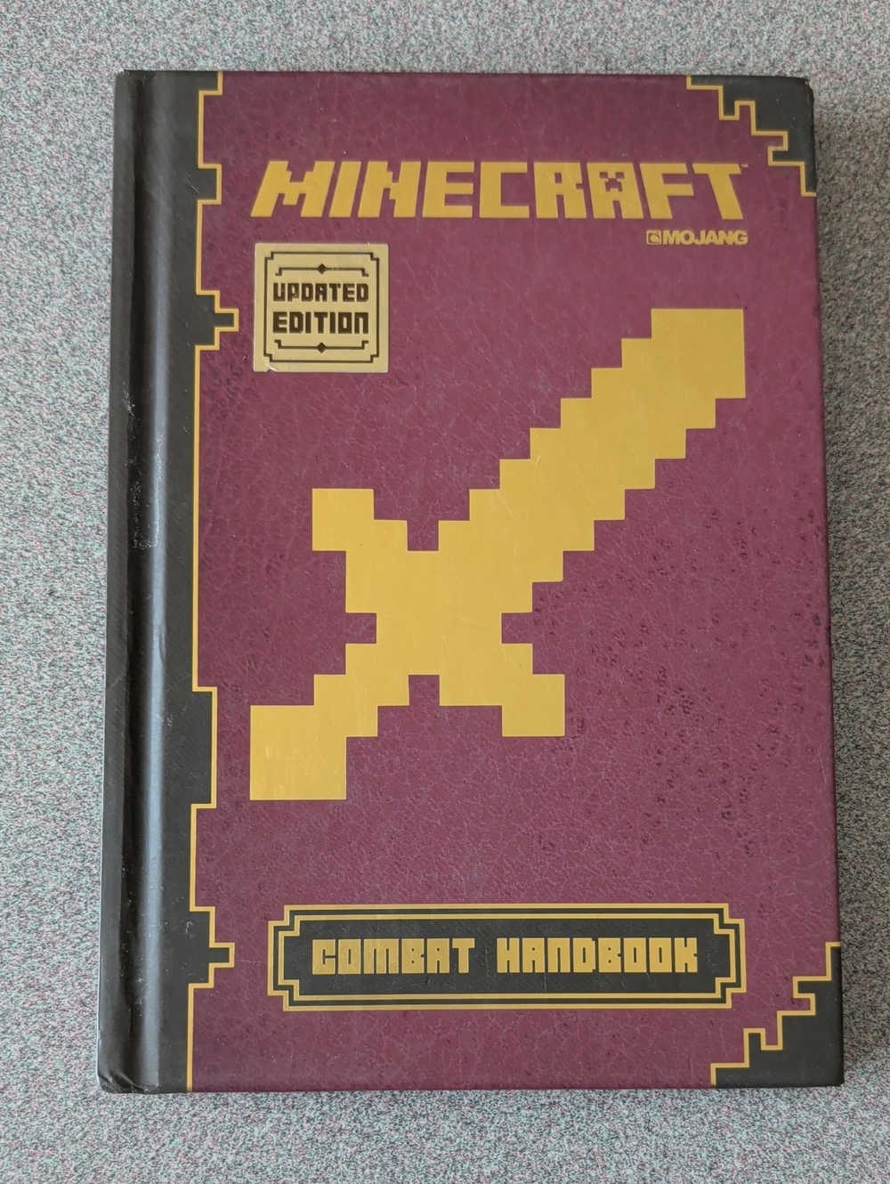 Minecraft Combat Handbook - Maroon & Gold Edition